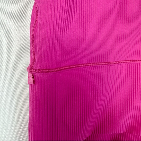 Lululemon Power Pivot Ribbed Sonic Pink Crop Athletic Tank Top 6 - Picture 6 of 6